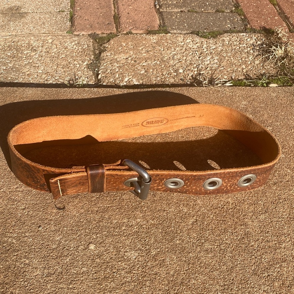 Brave belt works leather belt.